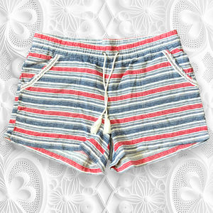 NWOT Maurices Navy/Red Boho Shorts Size M